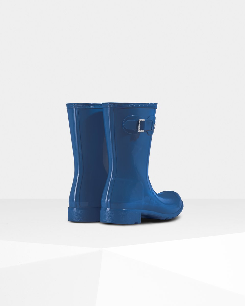 Botas De Cortas Hunter Mujer Original Tour Foldable Gloss - Azules - Argentina 2597EIDFN